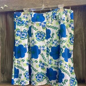Delia’s cotton blue and green floral skirt
